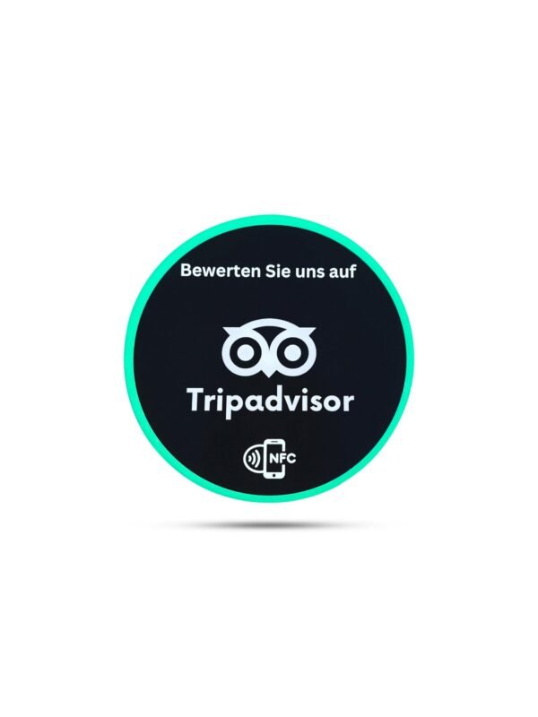 Hochwertiger NFC-Aufkleber für mehr Tripadvisor Bewertungen – Bild 4