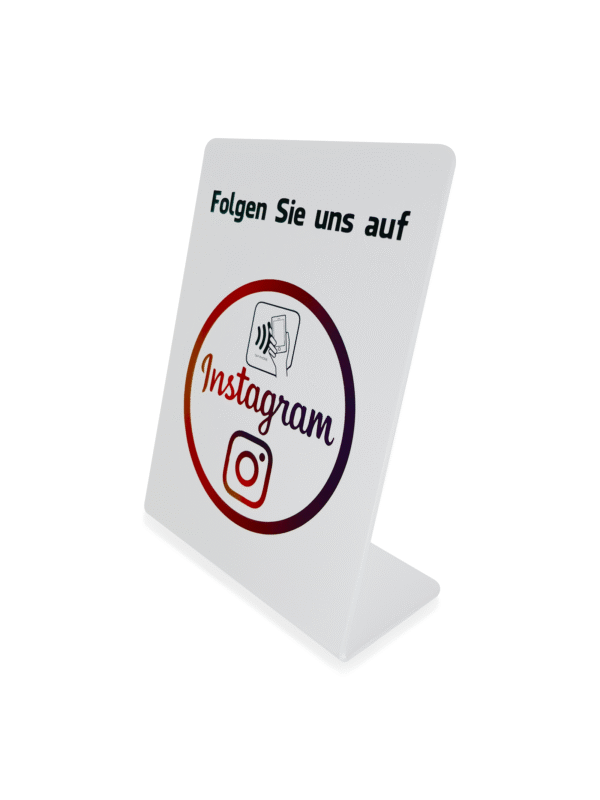 NFC-Aufsteller für mehr Instagram-Follower