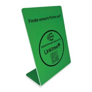 NFC-Aufsteller für mehr Social-Media Reichweite durch Linktree