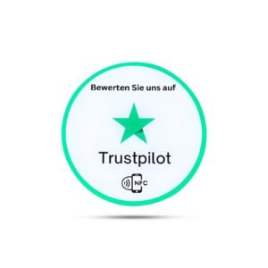 Hochwertiger NFC-Aufkleber für mehr Trustpilot Bewertungen
