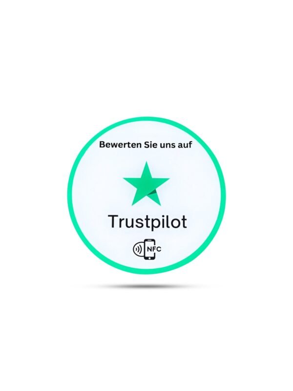 Hochwertiger NFC-Aufkleber für mehr Trustpilot Bewertungen