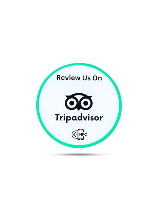 Hochwertiger NFC-Aufkleber für mehr Tripadvisor Bewertungen