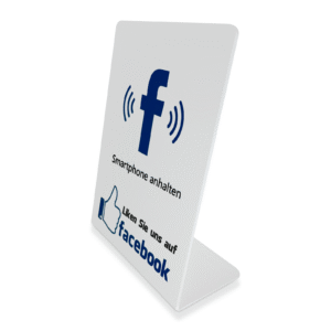 NFC-Aufsteller für mehr Facebook-Follower