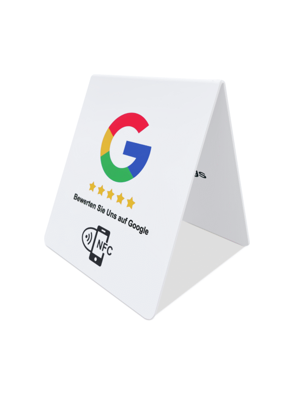 Doppelseitiger NFC-Aufsteller für mehr Google Bewertungen – Bild 3