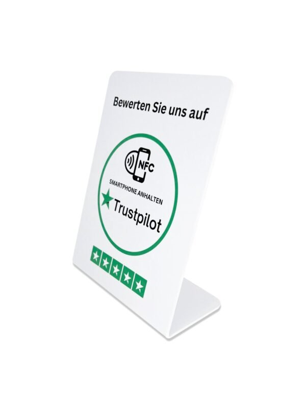 NFC-Aufsteller für mehr Trustpilot Bewertungen