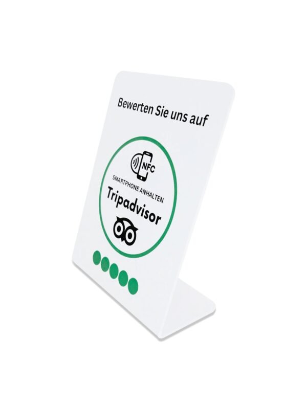 NFC-Aufsteller für mehr Tripadvisor Bewertungen