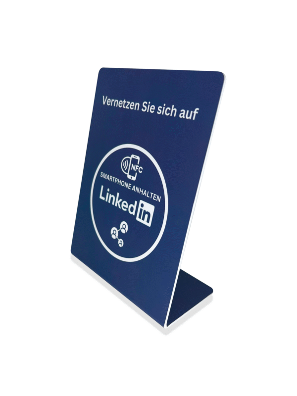 NFC-Aufsteller für ein größeres LinkedIn Netzwerk