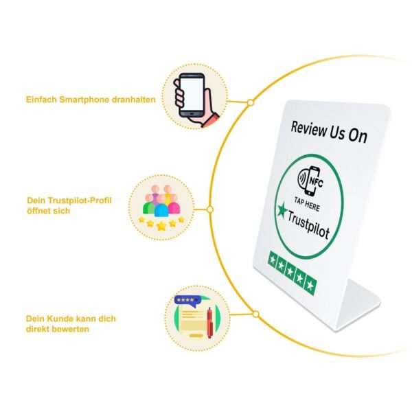 NFC-Aufsteller für mehr Trustpilot Bewertungen – Bild 5