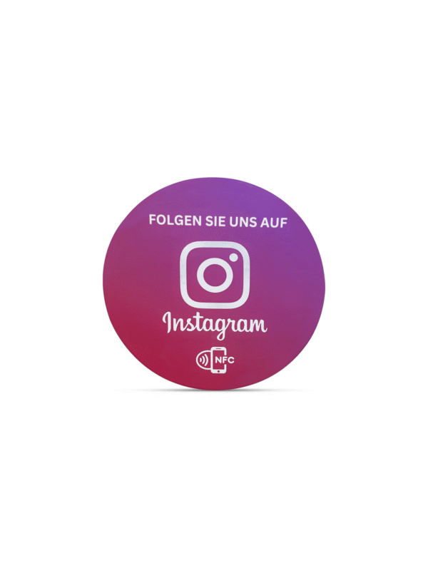 Hochwertiger NFC-Aufkleber für mehr Instagram-Follower – Bild 3
