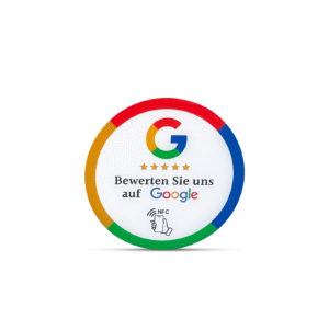 Hochwertiger NFC-Aufkleber für mehr Google Bewertungen