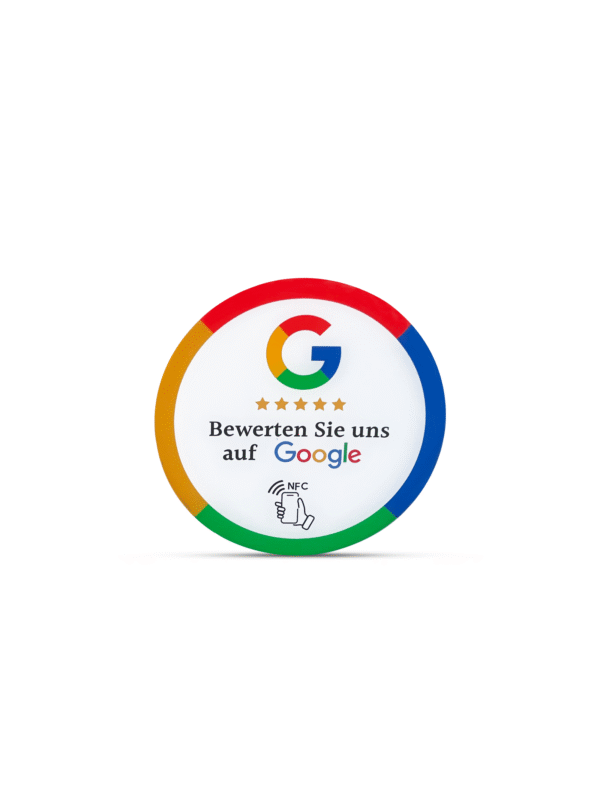 Hochwertiger NFC-Aufkleber für mehr Google Bewertungen