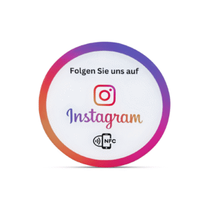 Hochwertiger NFC-Aufkleber für mehr Instagram-Follower