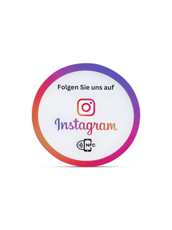 Hochwertiger NFC-Aufkleber für mehr Instagram-Follower
